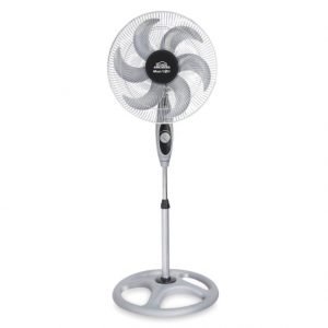 Ventilador de Pedestal Home Elements Maxi Flow 18 Pulgadas Gris
