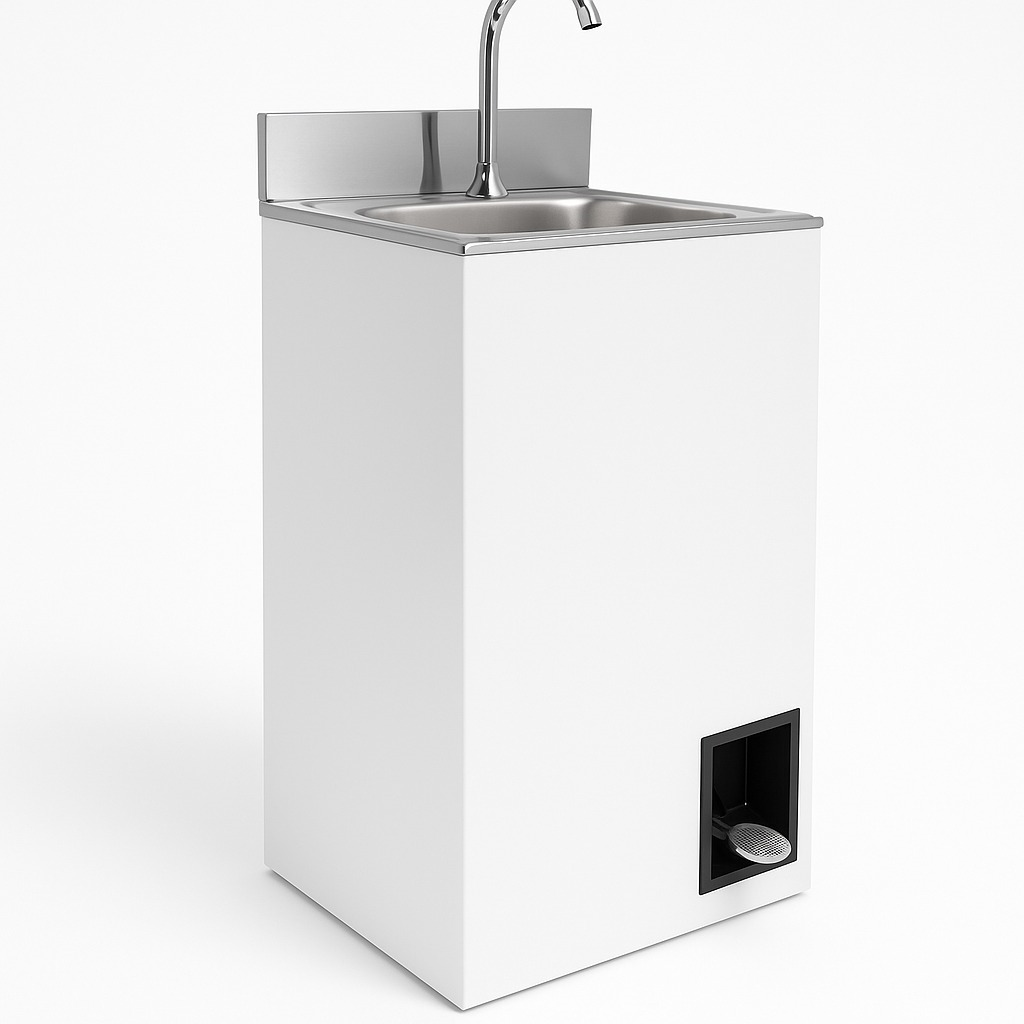 Lavamanos Acero Inoxidable Con Pedal Portátil