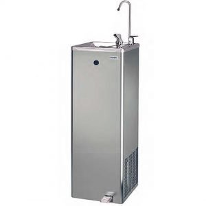 Bebedero de Agua Pedestal Acero Inoxidable Con Pedal